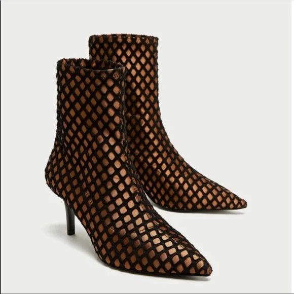 fishnet shoes zara